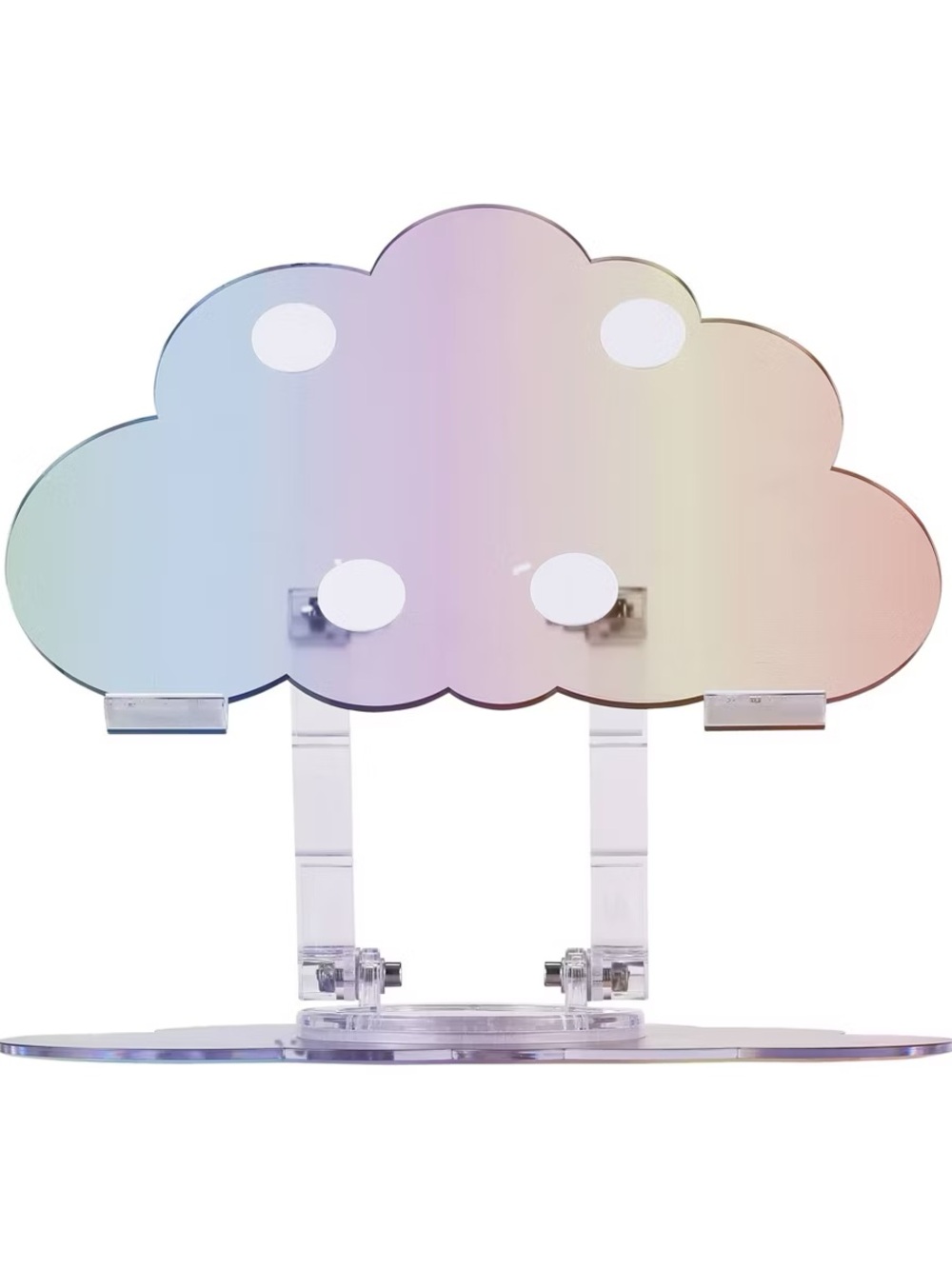 Iridescent Cloud Laptop Stand - Adjustable Rainbow Phone & Tablet Holder - Picture 4 of 4
